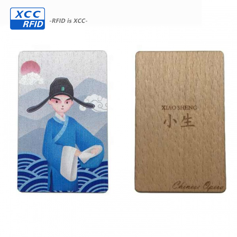 Offset printing Business Card Suit NFC Smart Soft Wood Card