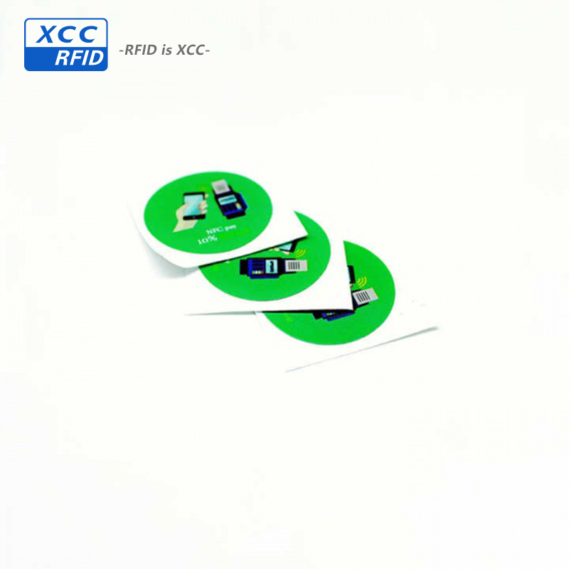 electronic smart security label custom pet key tags rfid nfc tag