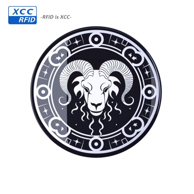 smart customized logo custom cheap small epoxy stickers nfc tags