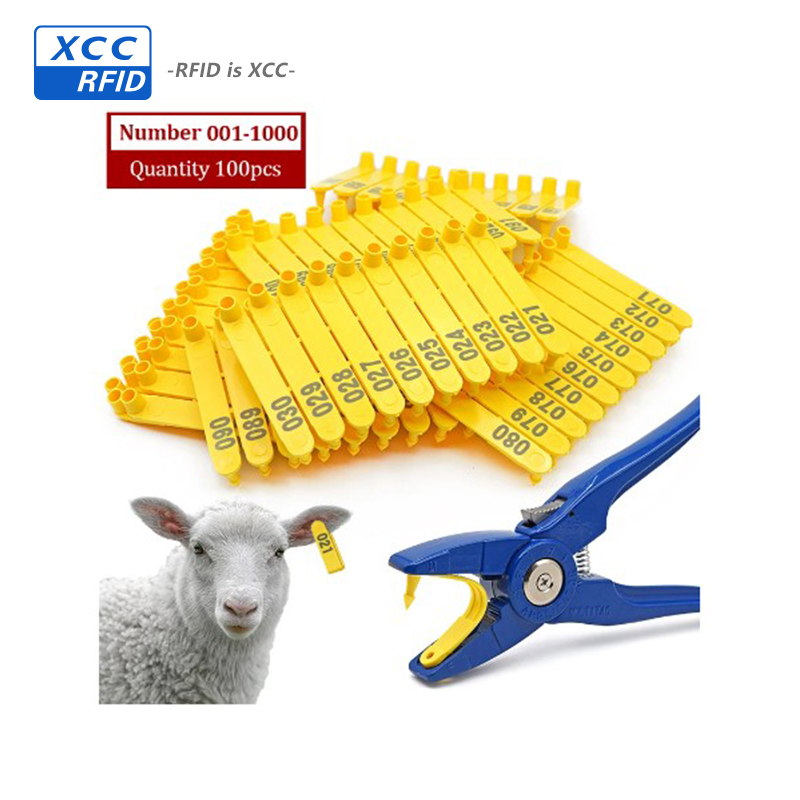 cow pig cattle em4305 tag rfid best animal ear tag