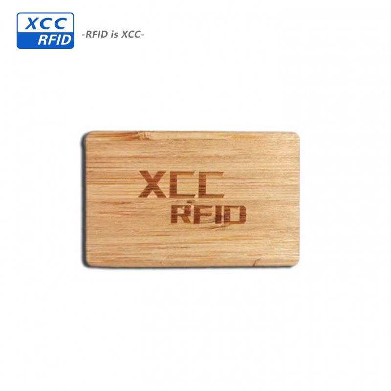 RFID wooden cards digital Logo custom printing 