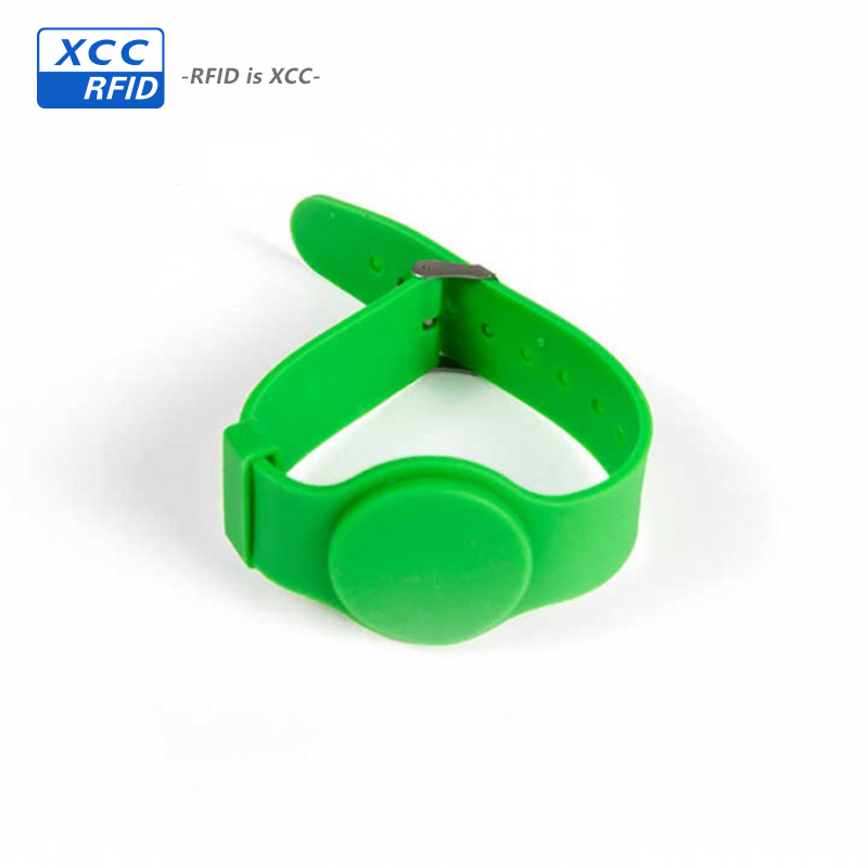 custom ultralight ev1 chip 13.56khz nfc bracelet silicone nfc rfid wristbands