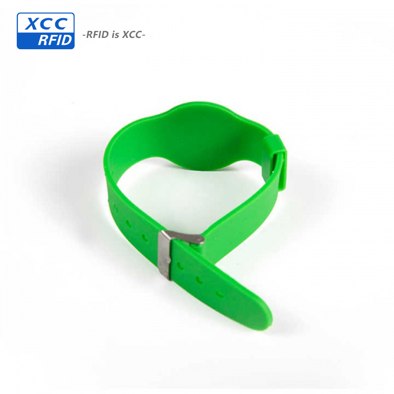 custom ultralight ev1 chip 13.56khz nfc bracelet silicone nfc rfid wristbands