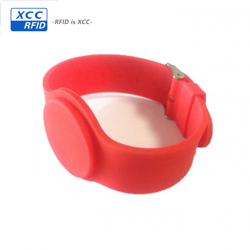 custom ultralight ev1 chip 13.56khz nfc bracelet silicone nfc rfid wristbands