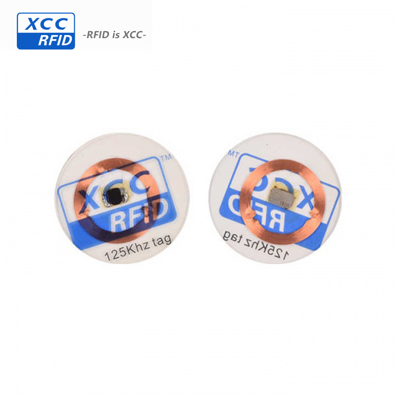 Custom coin tag rfid chip with adhesive 