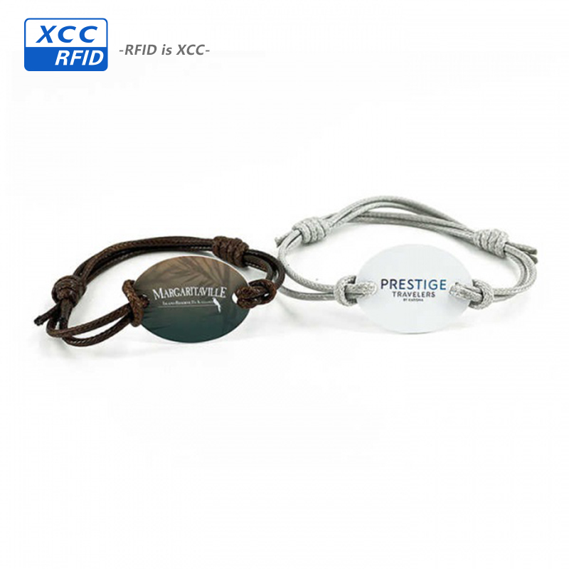 ECO-friendly  bamboo wristband custom woven fabric nfc 