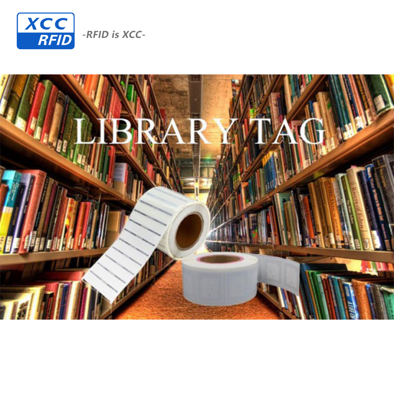 New design custom ISO/IEC 18000-6C adhesive uhf rfid library tags