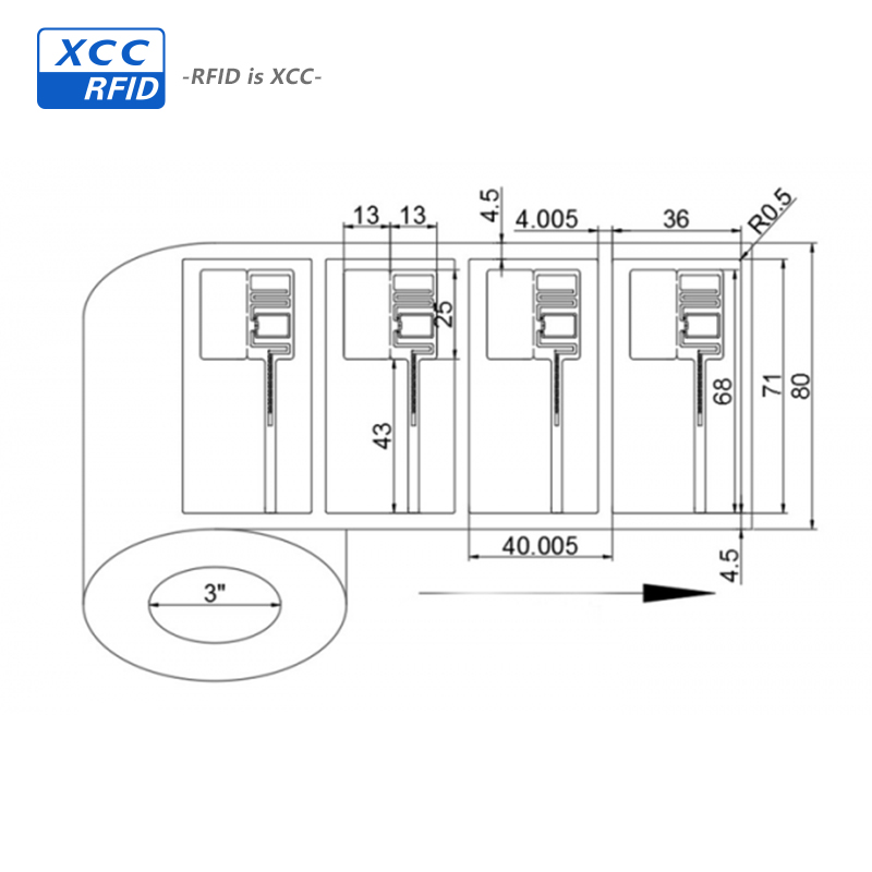 ISO860-960mhz uhf anti-theft rfid jewelry rfid label/tag/sticker