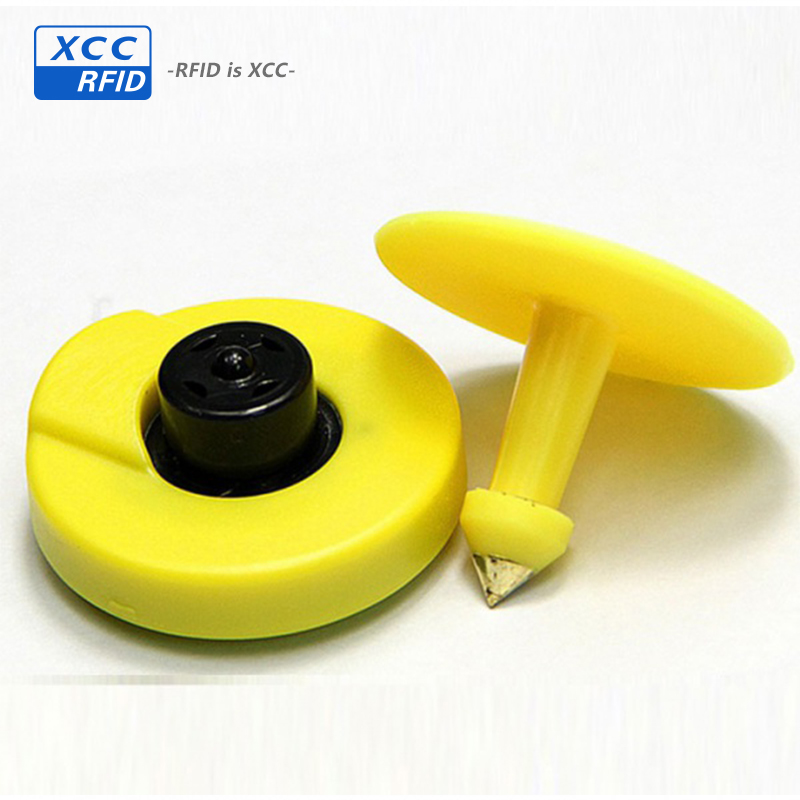 960mhz uhf round rfid animal ear tag for stock farming