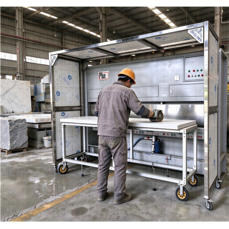 Water Wall Dust Extractor for Stone Cutting & Grinding | StonePlus