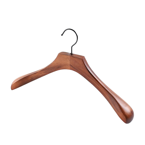Luxury hanger with drak brown color