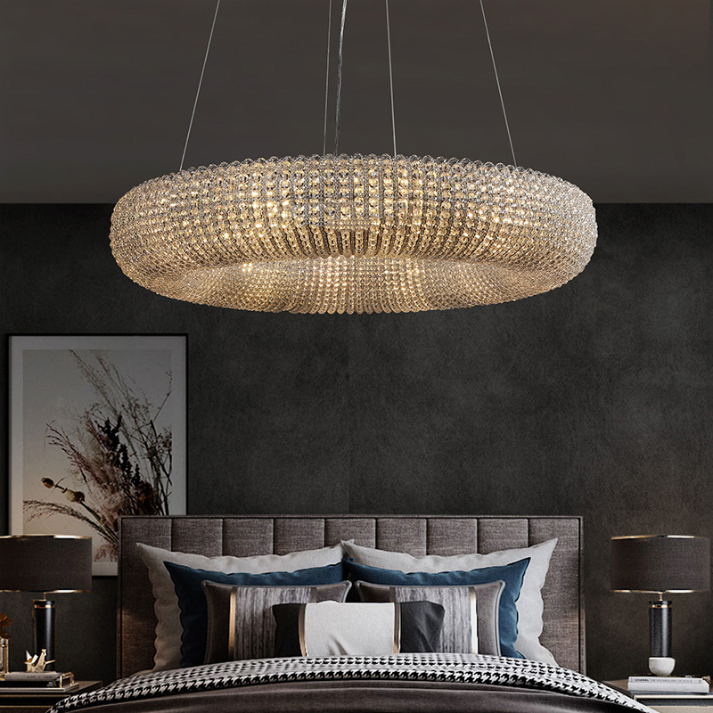 CRYSTAL HALO CLEAR CHANDELIER CA9000-72 
