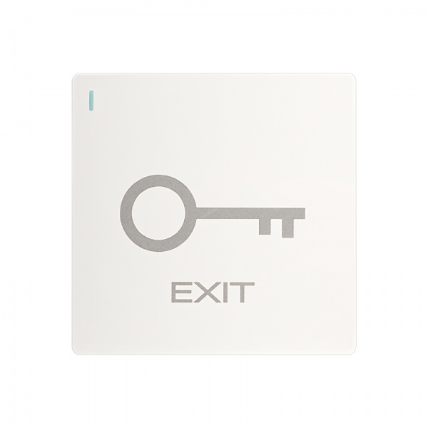 PT10 White Large Panel Exit Button