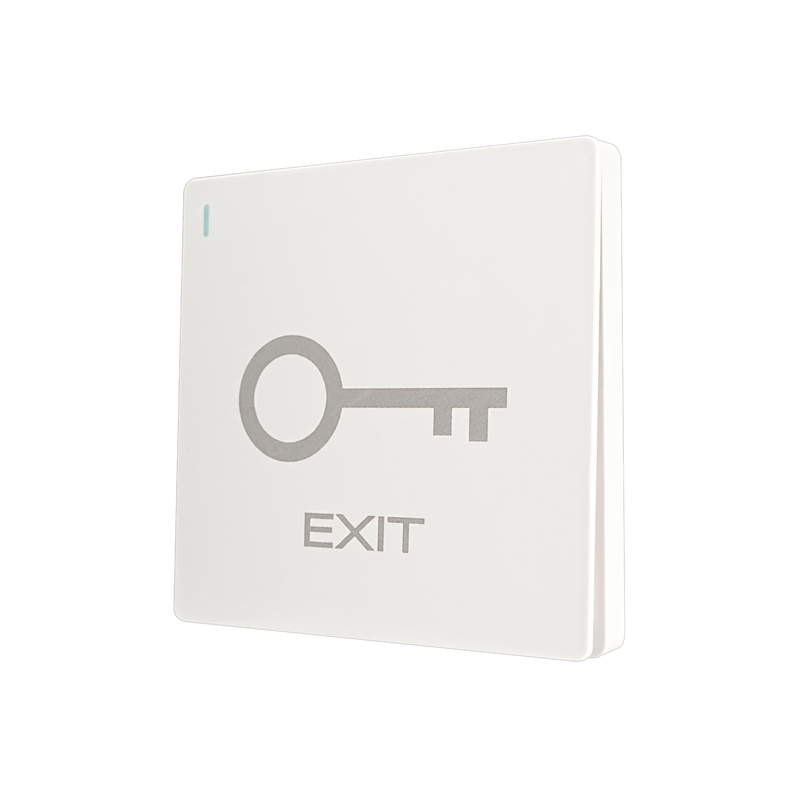 PT10 White Large Panel Exit Button