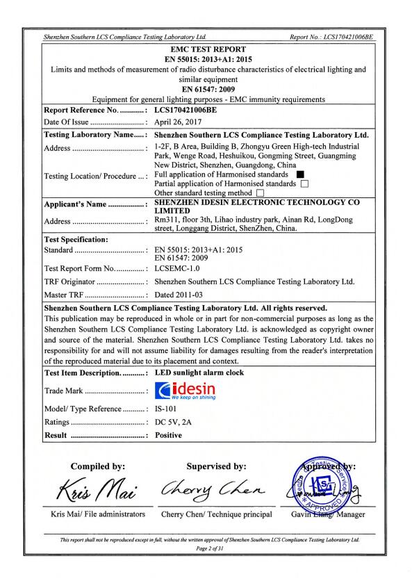 EMC report of IS-101_LCS170421006BE-EMC Report-15