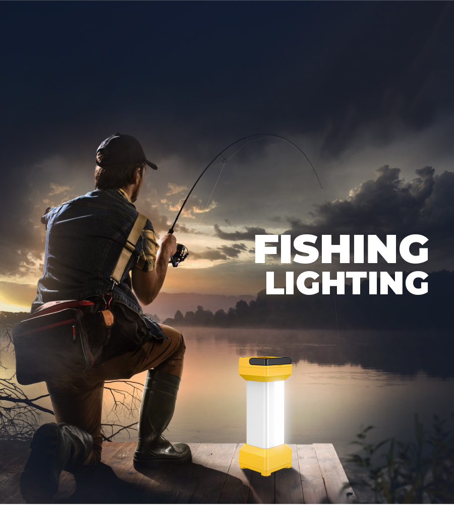 Mobile outdoor cordless work camping light