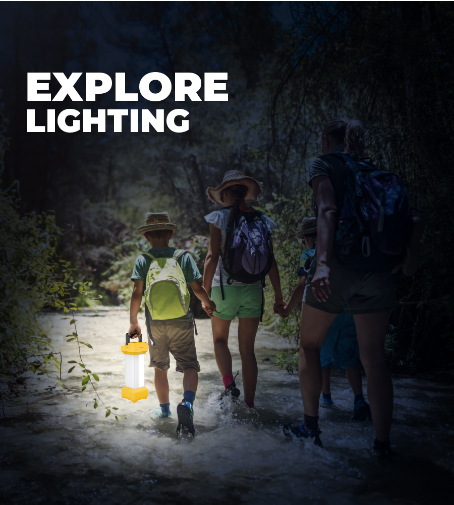 Mobile outdoor cordless work camping light
