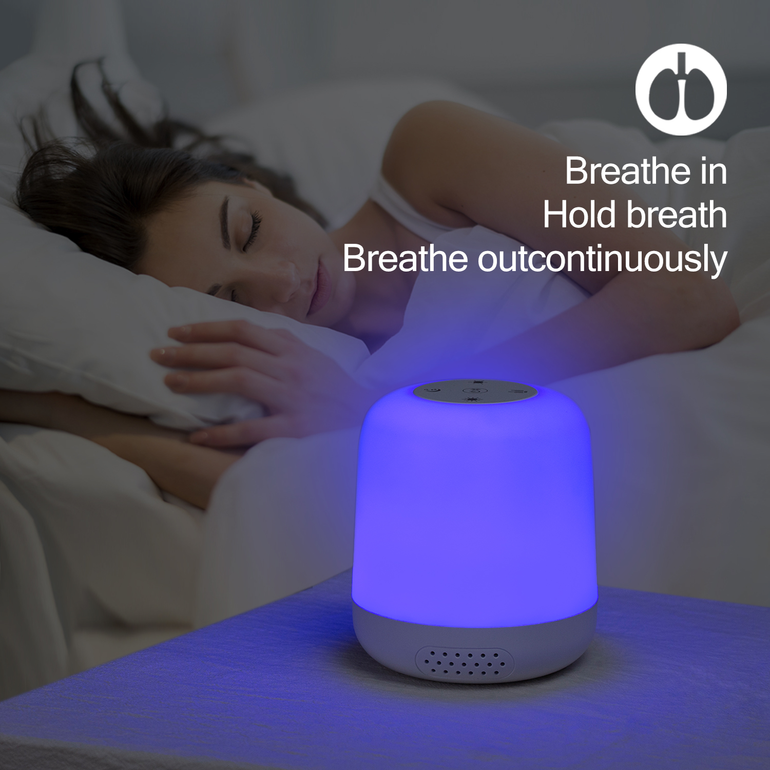 LED Rechargeable lamp Breath relaxing flirting lamp
