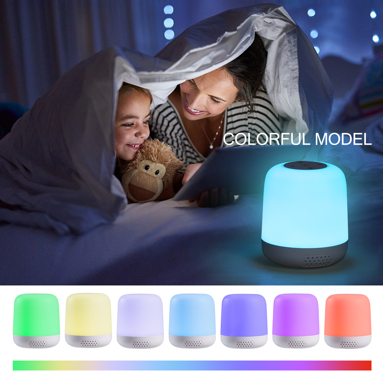 LED Rechargeable lamp Breath relaxing flirting lamp