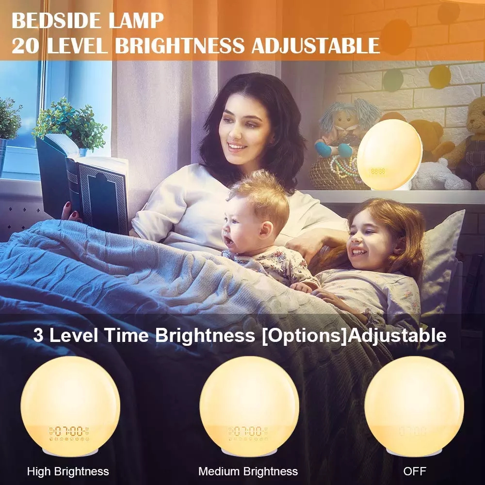 WIFI Wake Up Light Alarm Clock