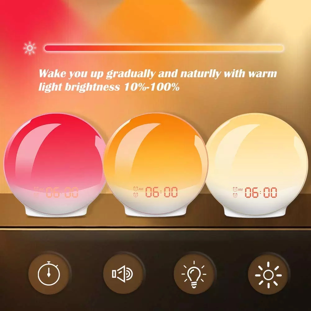 WIFI Wake Up Light Alarm Clock
