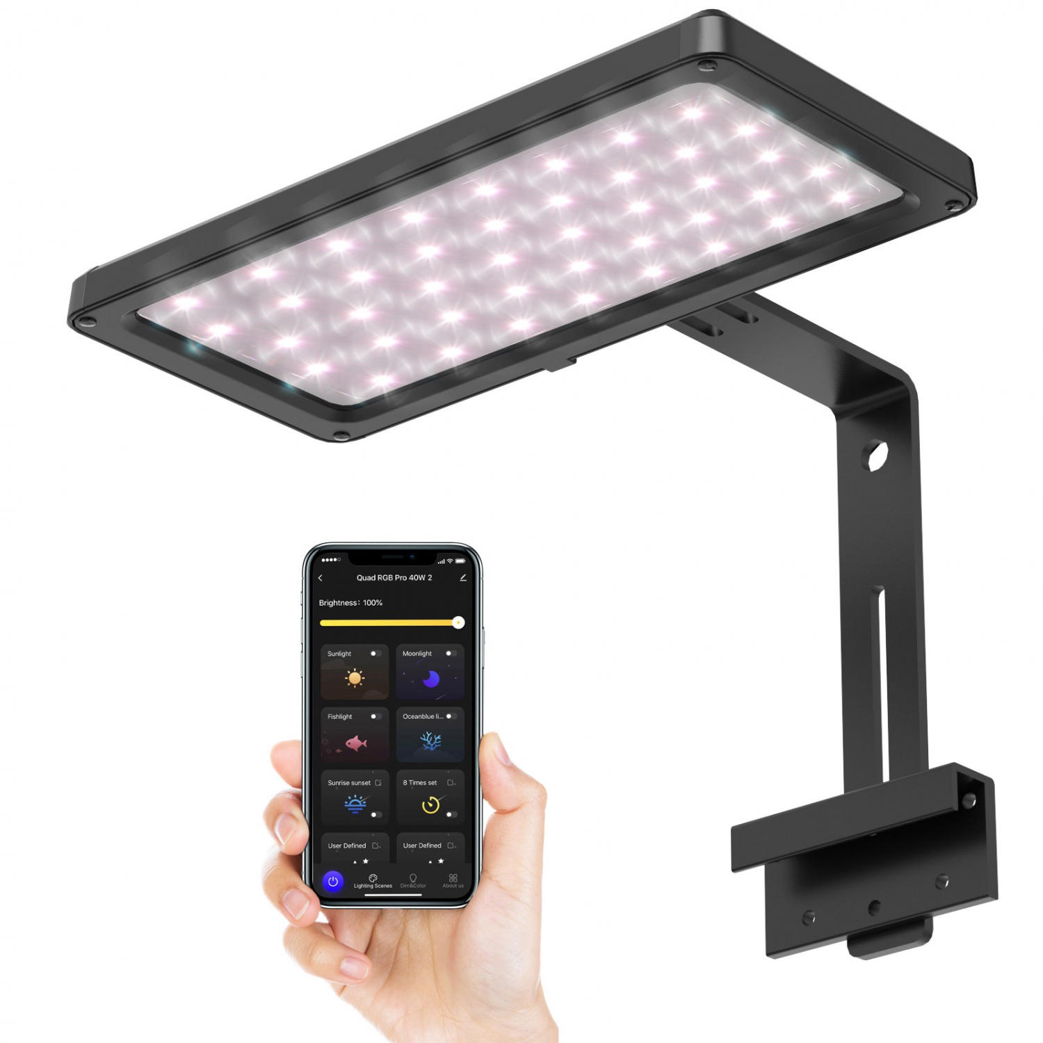 2022 smart 40WRGB Pro Aquascaping Light fish tank intelligent app freshwater aquarium light