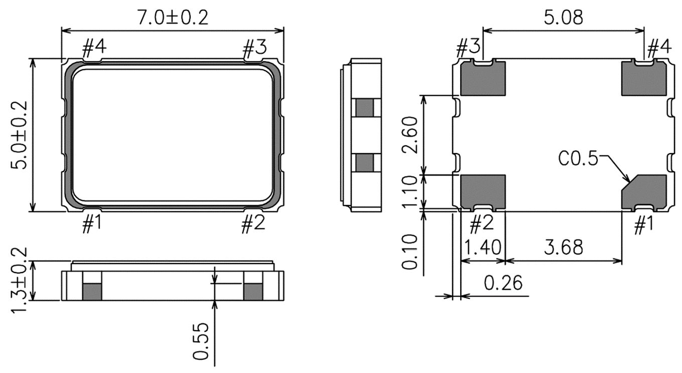 External dimensions