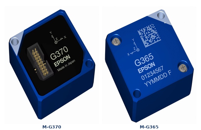 图1:爱普生M-G370与M-G365惯性测量单元(IMU)产品实物对比