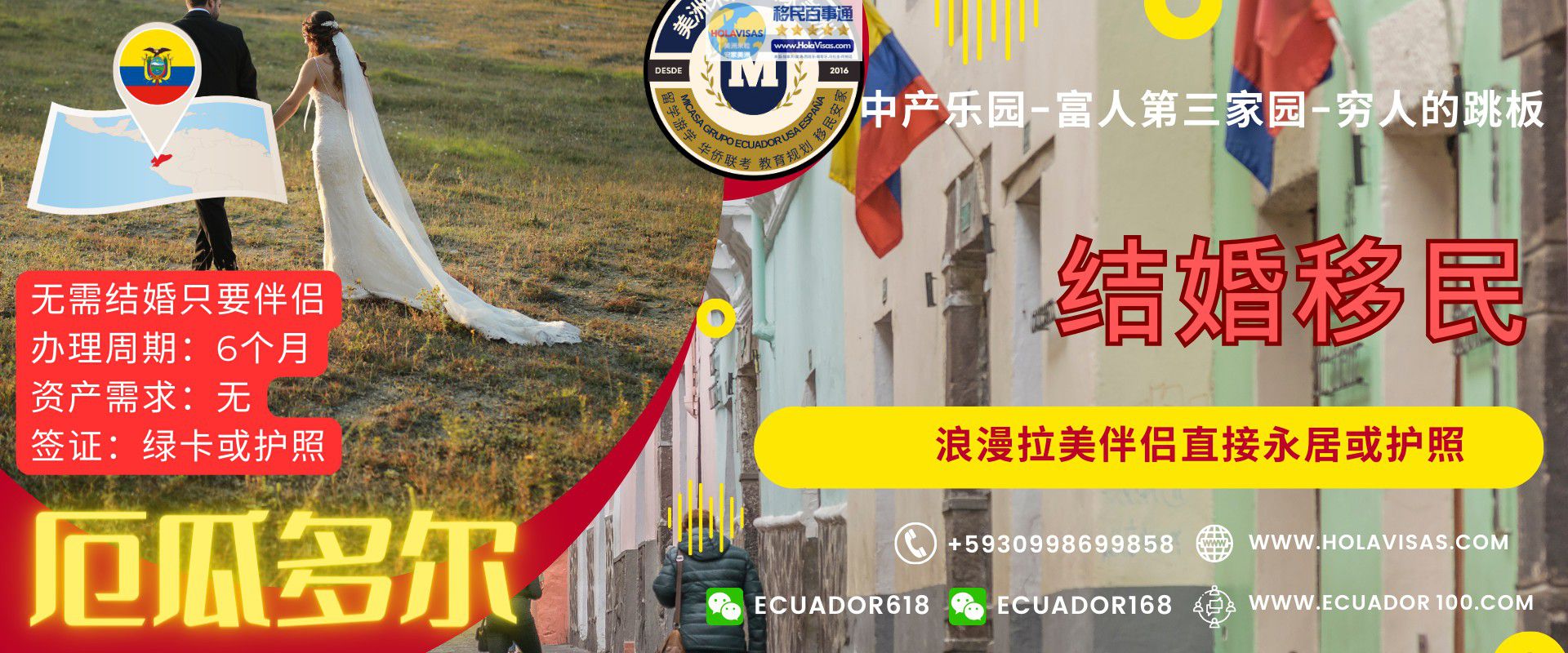 厄瓜多尔结婚移民