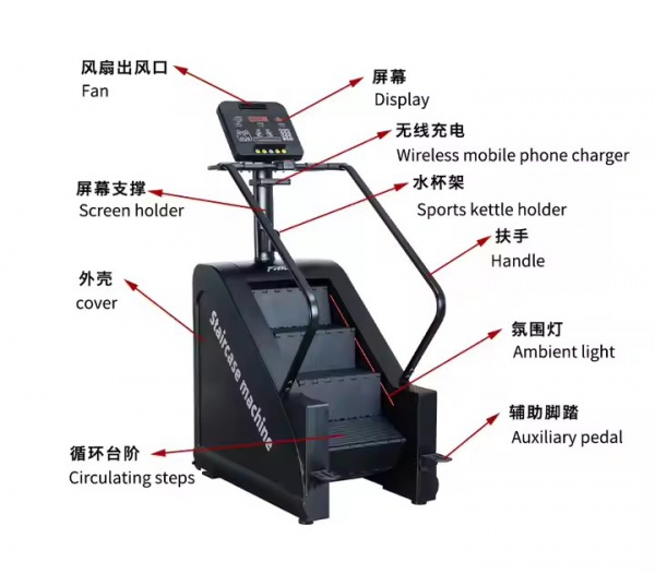 Commercial Gym Equipment fitness  Electric Stair machine
