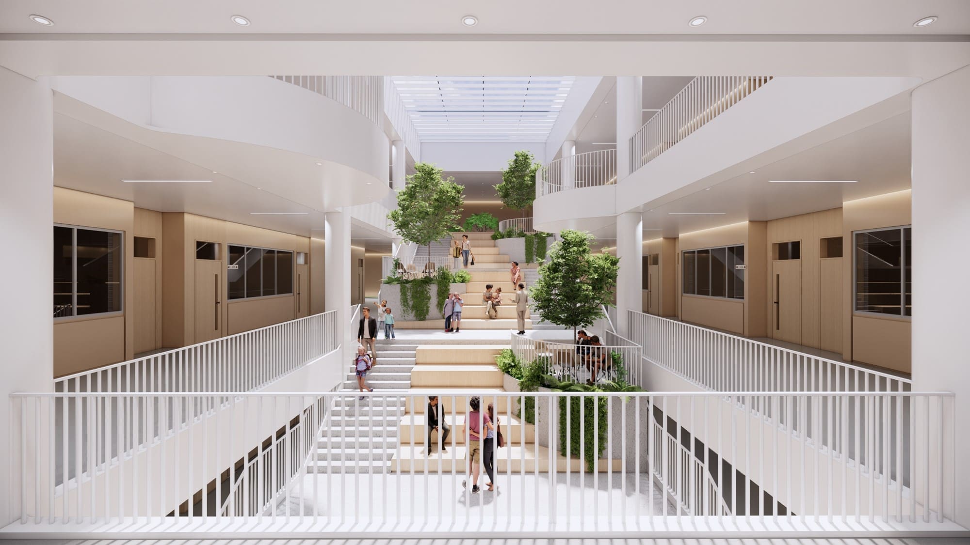 深圳恒明珠学校中庭空间设计