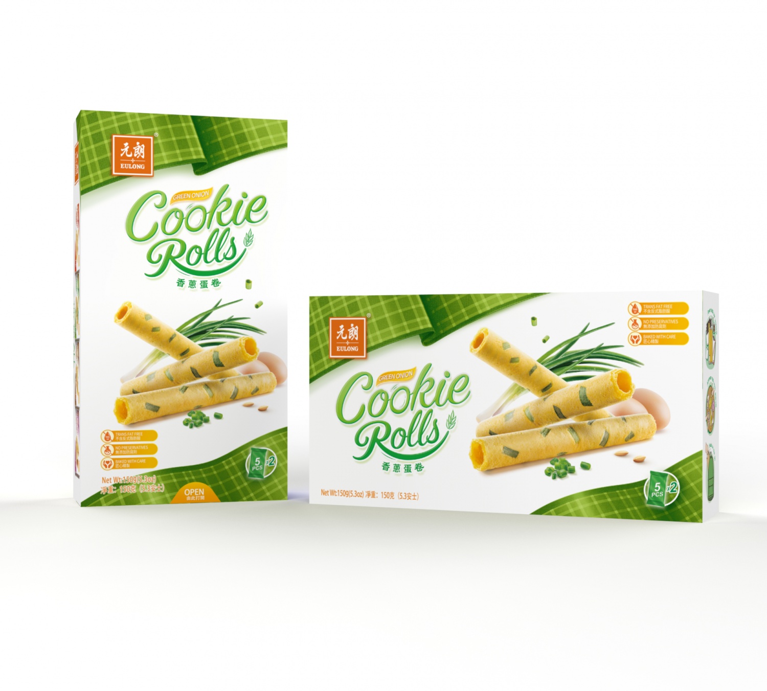 Green-onion Cookie Rolls 150g