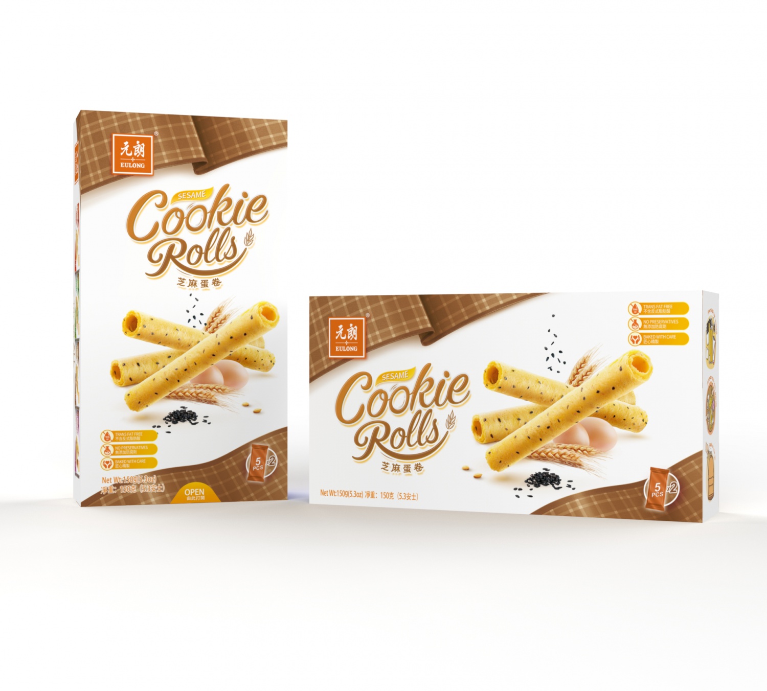 Sesame Cookie Rolls 150g