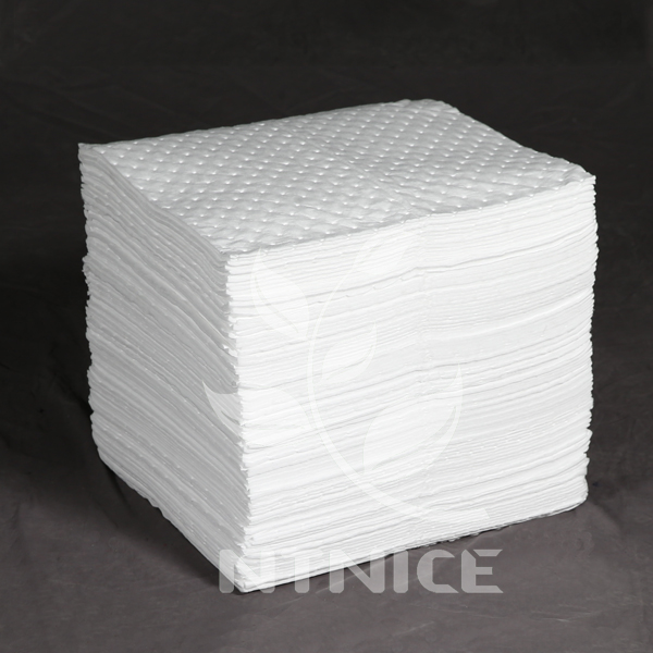 Oil only absorbent pads