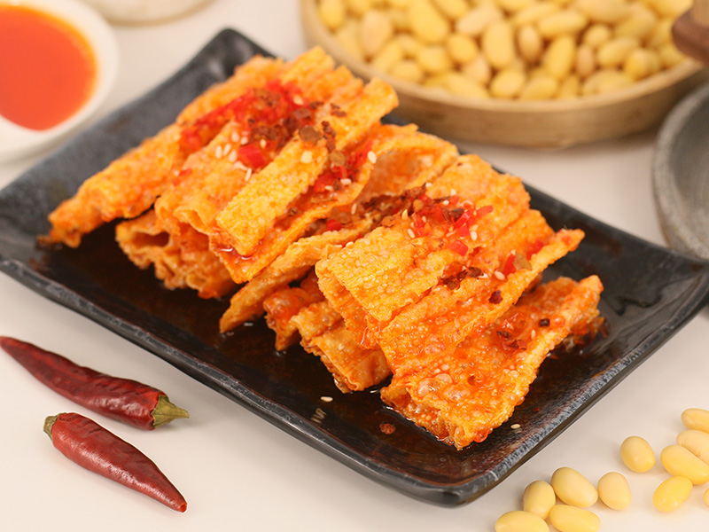 V-spicy Fresh Dried Tofu Skin （10 packs per bag）
