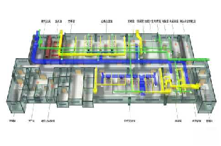 实验室智能化系统 BIM楼层效果图展示