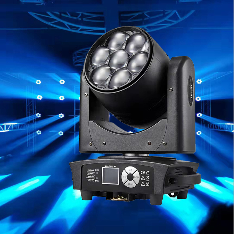 ライティングOK 7x40 mini bee eye ムービングライト LED Bee Eye moving head 7x40W RGBW 4-in-1 - YouTube