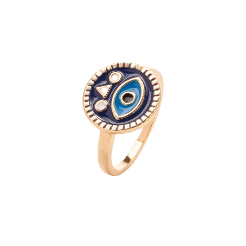 Oil plated Devil's Eye Ring Personalized Electroplated Women's fashion ring