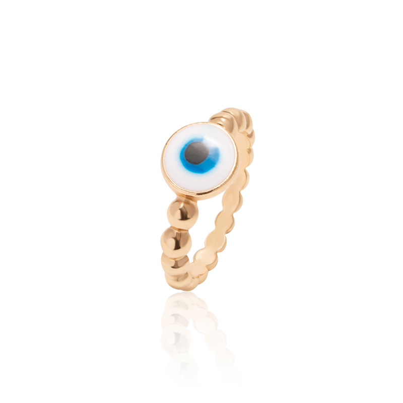 Oil plated Devil's Eye Ring Personalized Electroplated Women's fashion ring