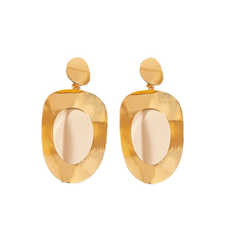 Fashion exaggeration geometric large circle earrings Round earrings