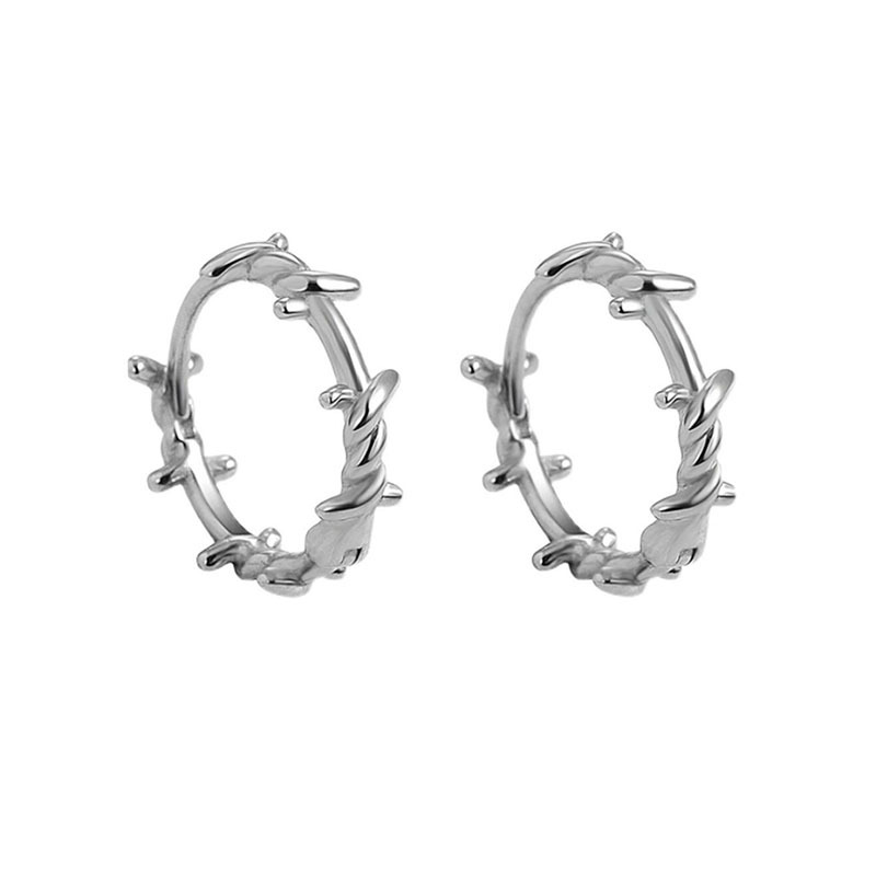 Thorn buckle earrings dark wind punk hip hop personality trend ear loop male design feeling solo couple accessories