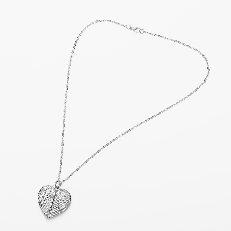 Valentine's Day necklace hot transfer angel wings lovers heart-shaped pendant