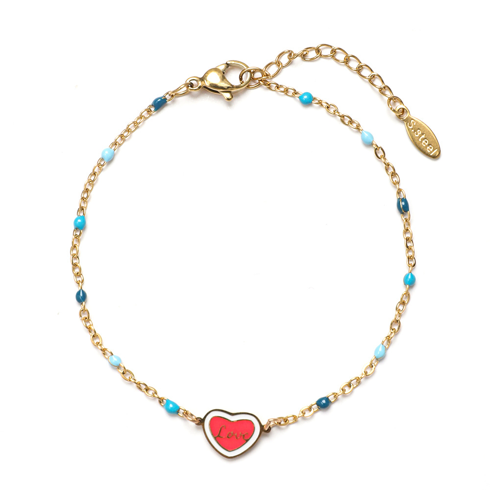 Valentine's Day LOVE stainless steel bracelet female original design sense love bracelet