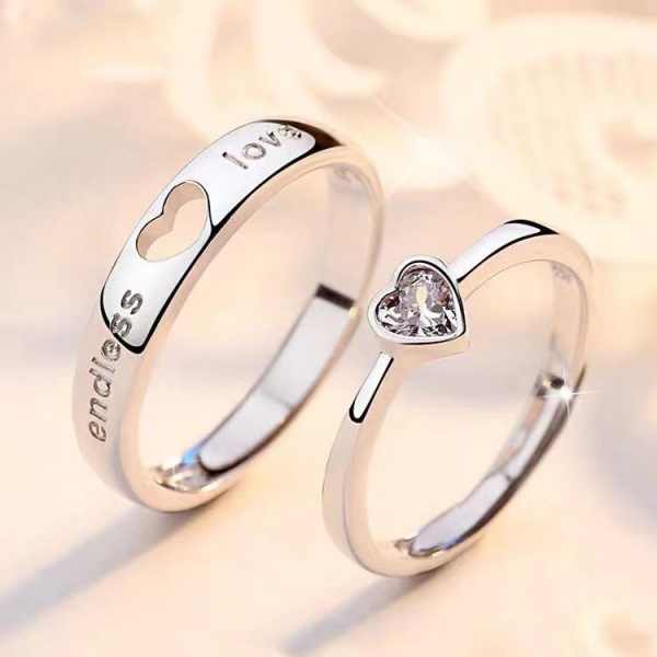 Couple ring a man and a woman love you ring hipster student personality love ring proposal gift