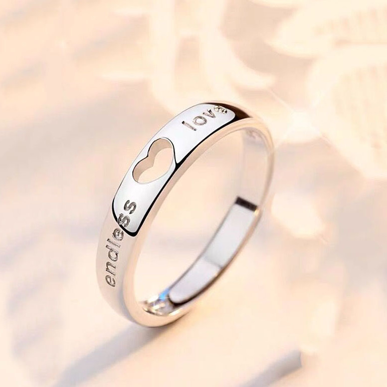 Couple ring a man and a woman love you ring hipster student personality love ring proposal gift