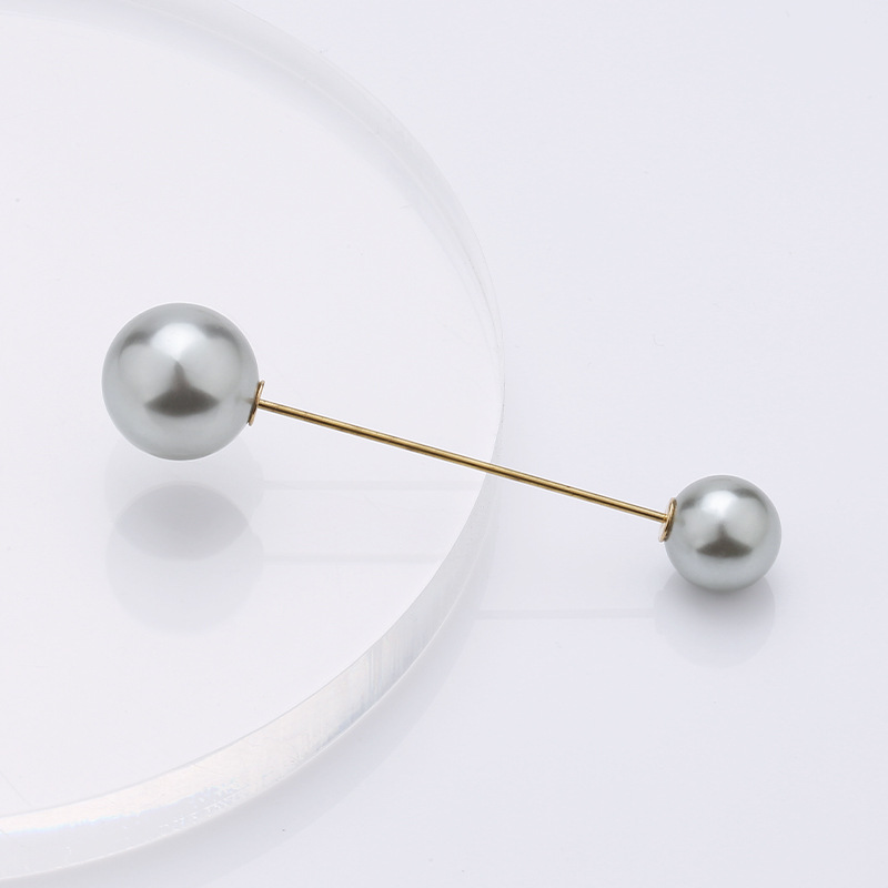 Pearl pin clothing fixed invisible anti-slip brooch high appearance level