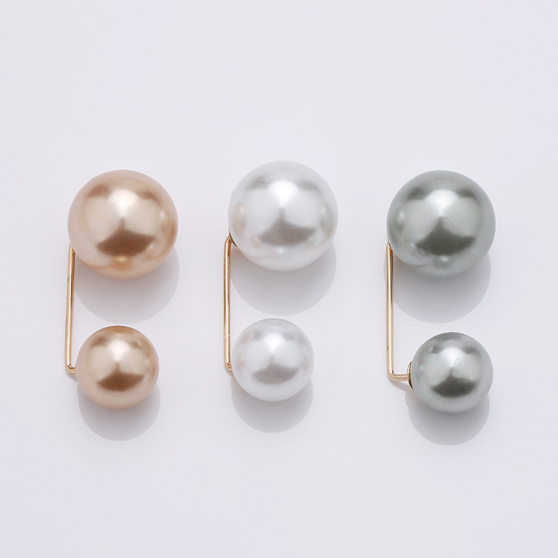 Pearl pin clothing fixed invisible anti-slip brooch high appearance level