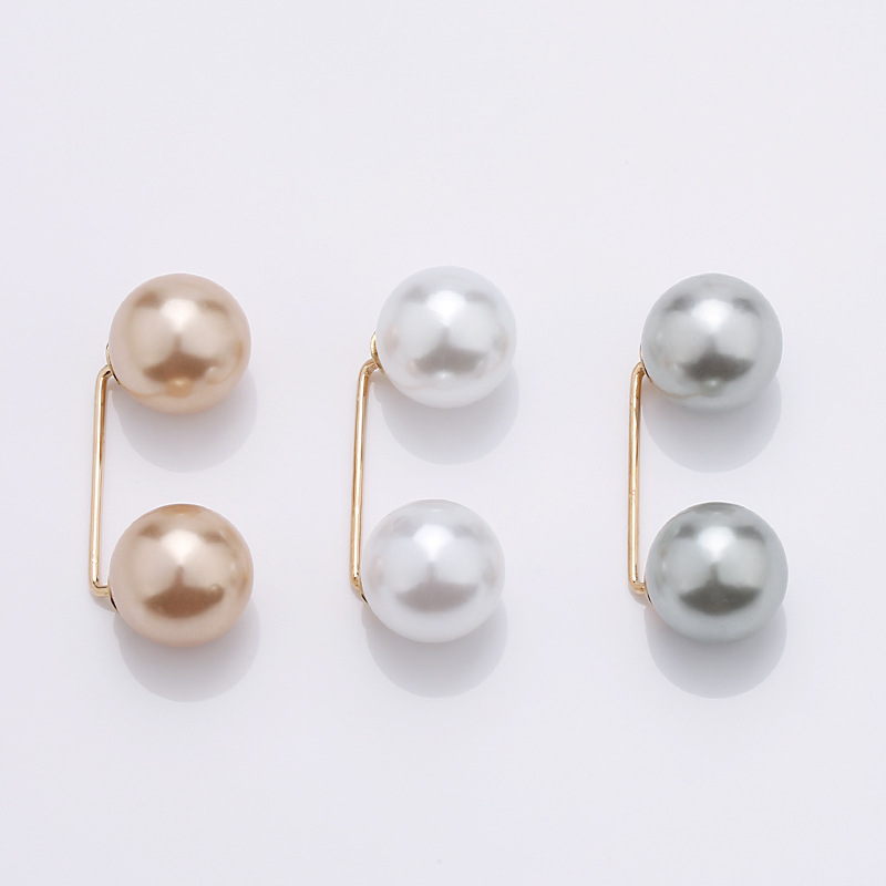 Pearl pin clothing fixed invisible anti-slip brooch high appearance level