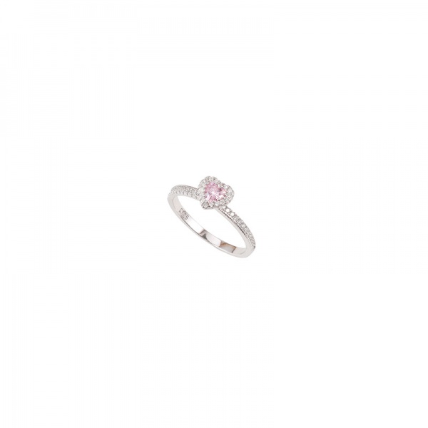 S925 Sterling silver love marriage proposal express romantic pink diamond love ring girl zircon diamond ring Valentine