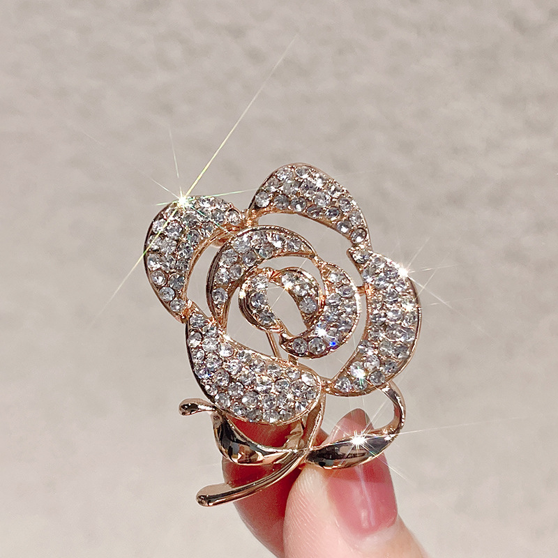 Red Rose Brooch Wholesale Valentine's Day gift high-end couple corsage pin